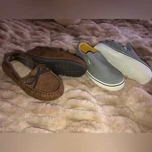 Boys size 11 slips ons and moccasins